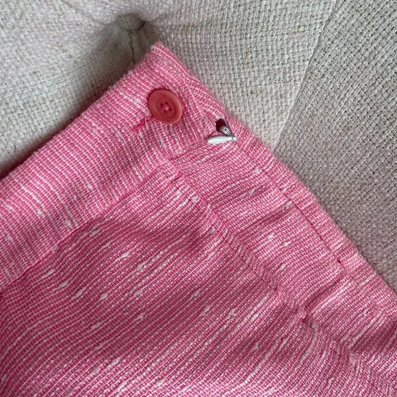 Lilly Pulitzer Sloane Shorts Sparkle Pink Swirly Boucle Tweed Size 00 Like New - Picture 8 of 15